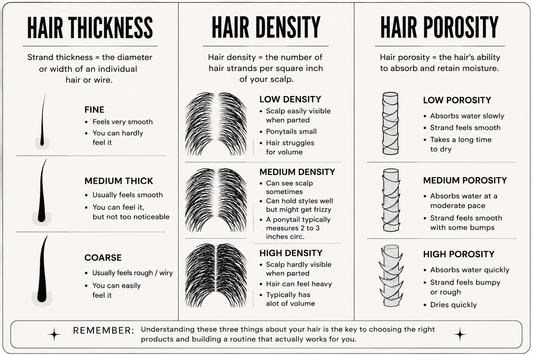 Hair Porosity, Density & Strand Thickness: Why They Matter
